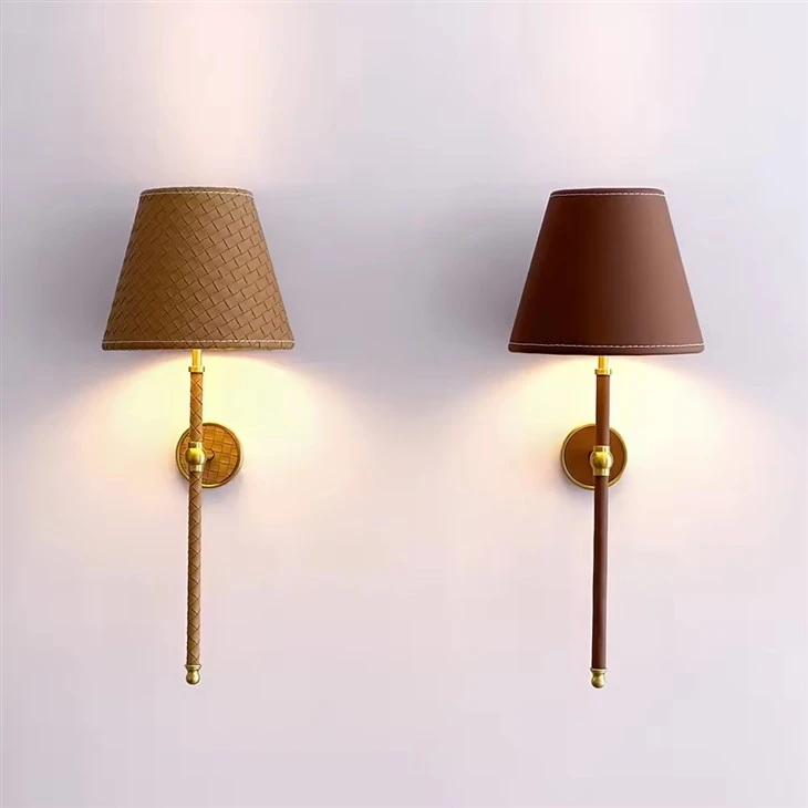 Leather Wall Sconces For Living Room factory