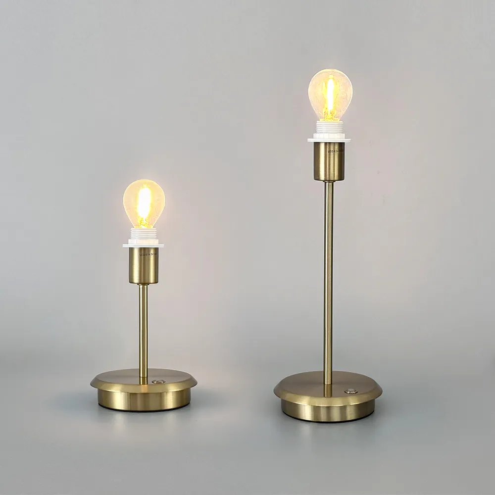 Wirless Table Lamp With Replaceable Shade in bulb style